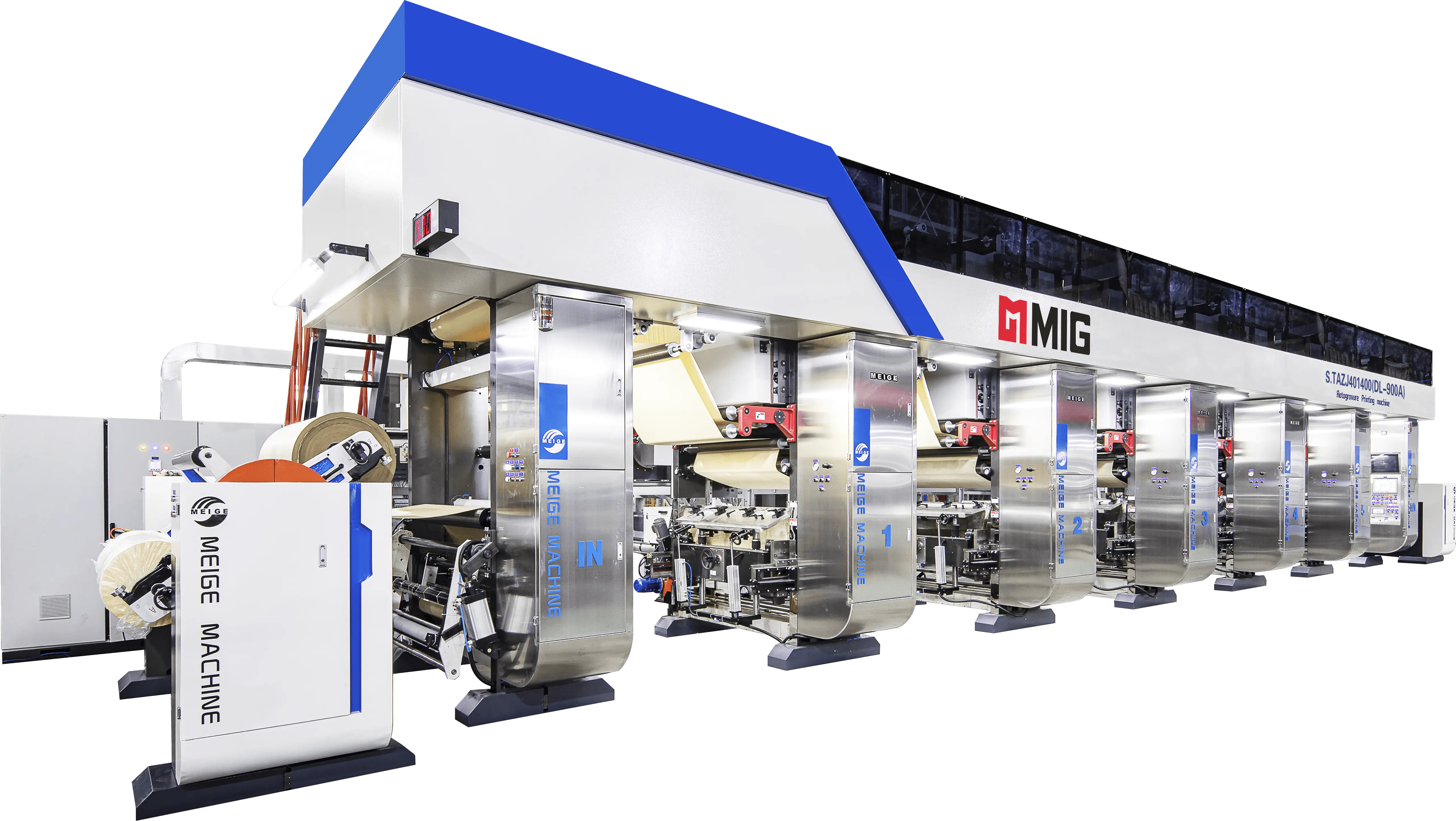 Máquina de impressão de papel PU: impressão de rotogravura e revestimento de PU em uma linha de produção